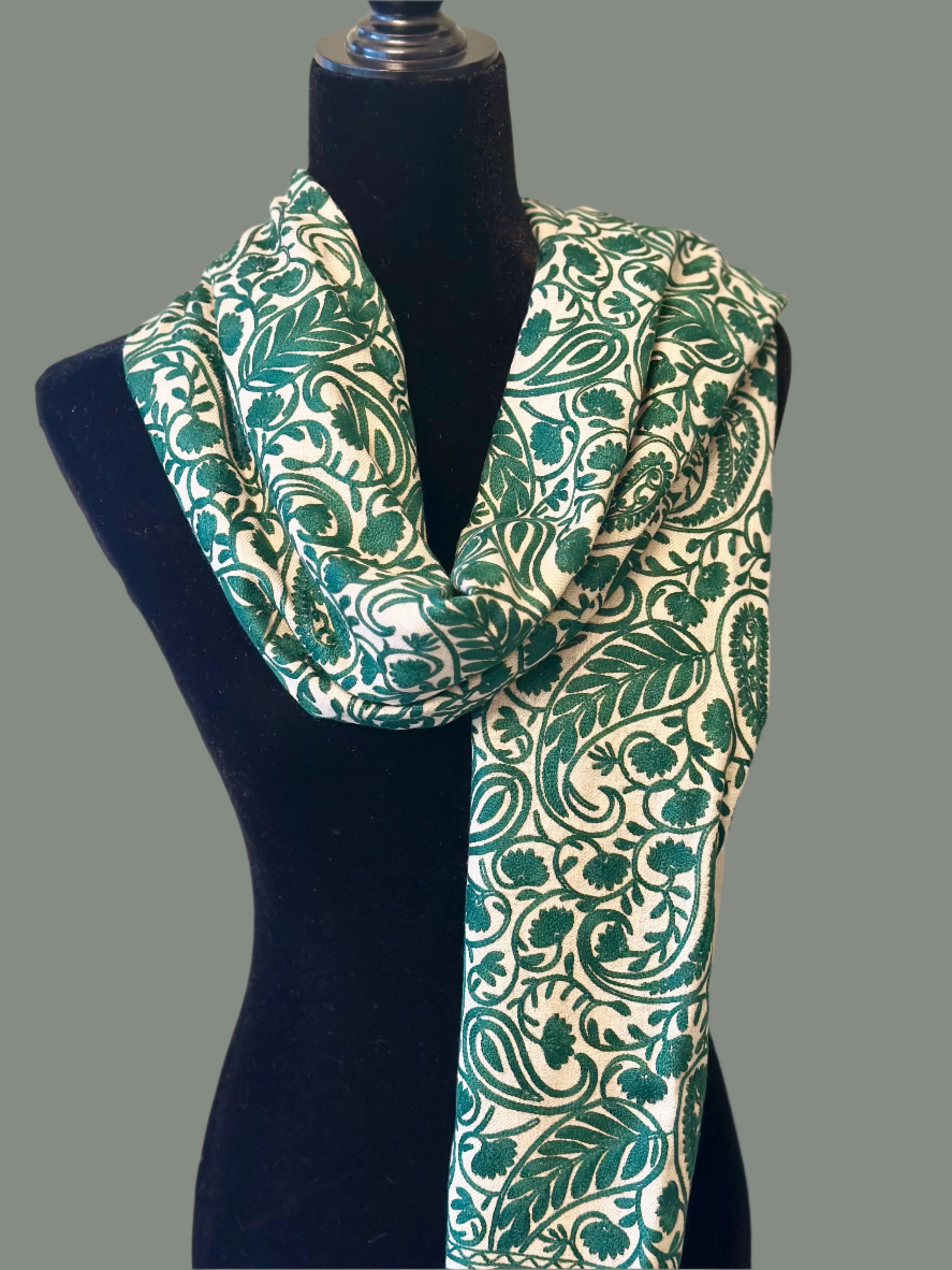 embroidered shawl wrap 