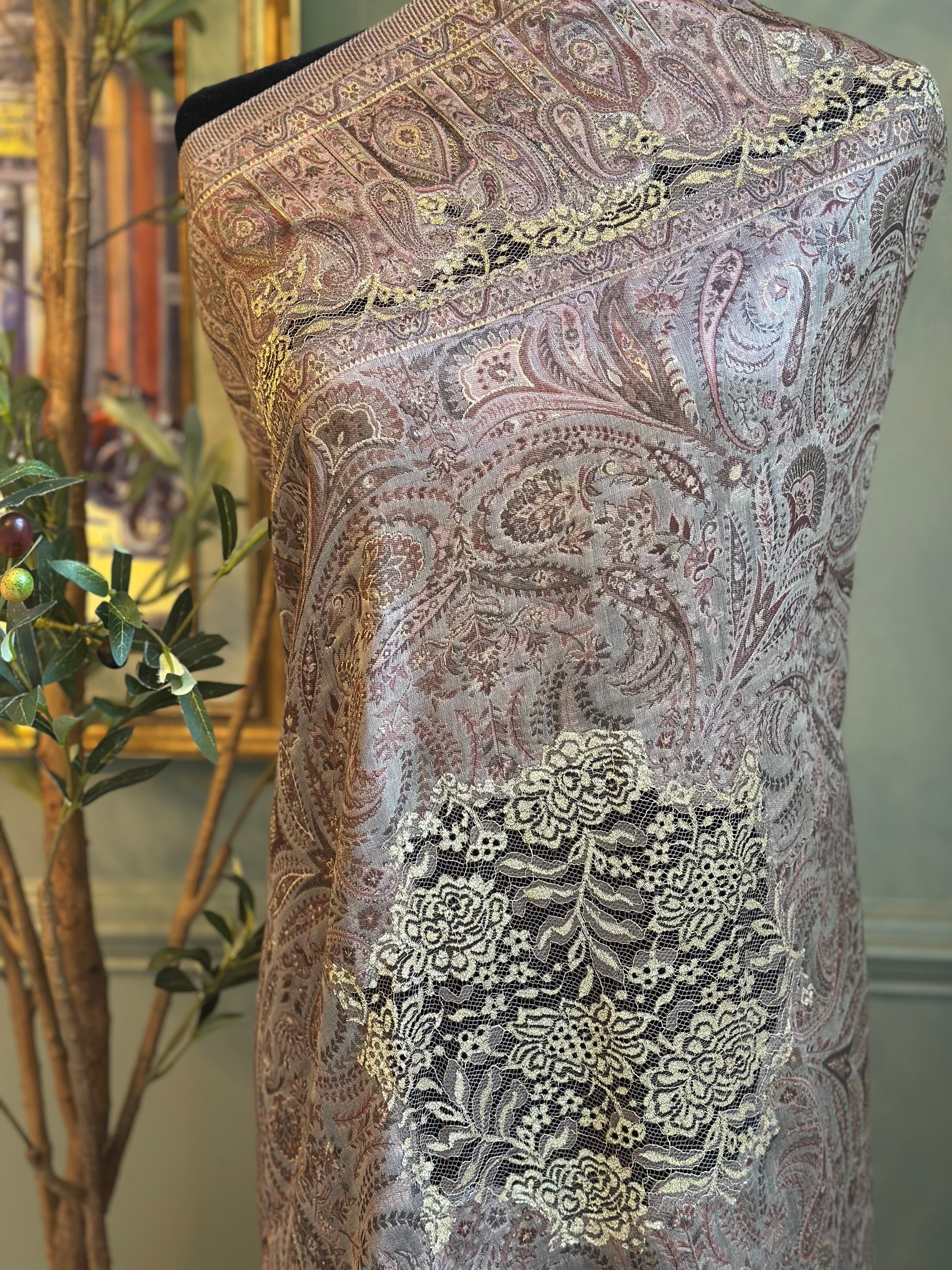 elegant silk shawl