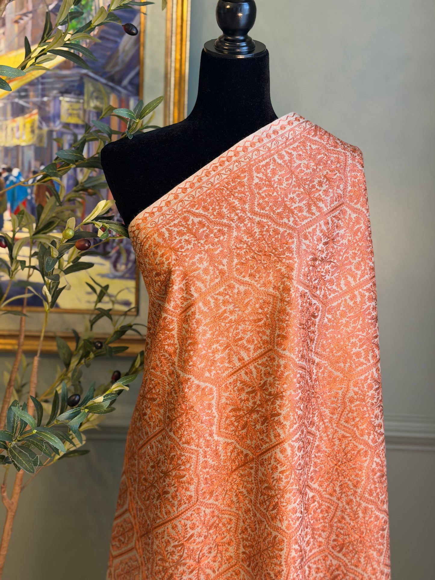 Threaded Grid(Stole)