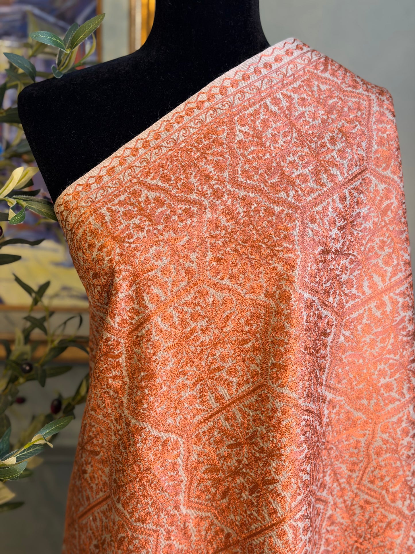 Threaded Grid(Stole)