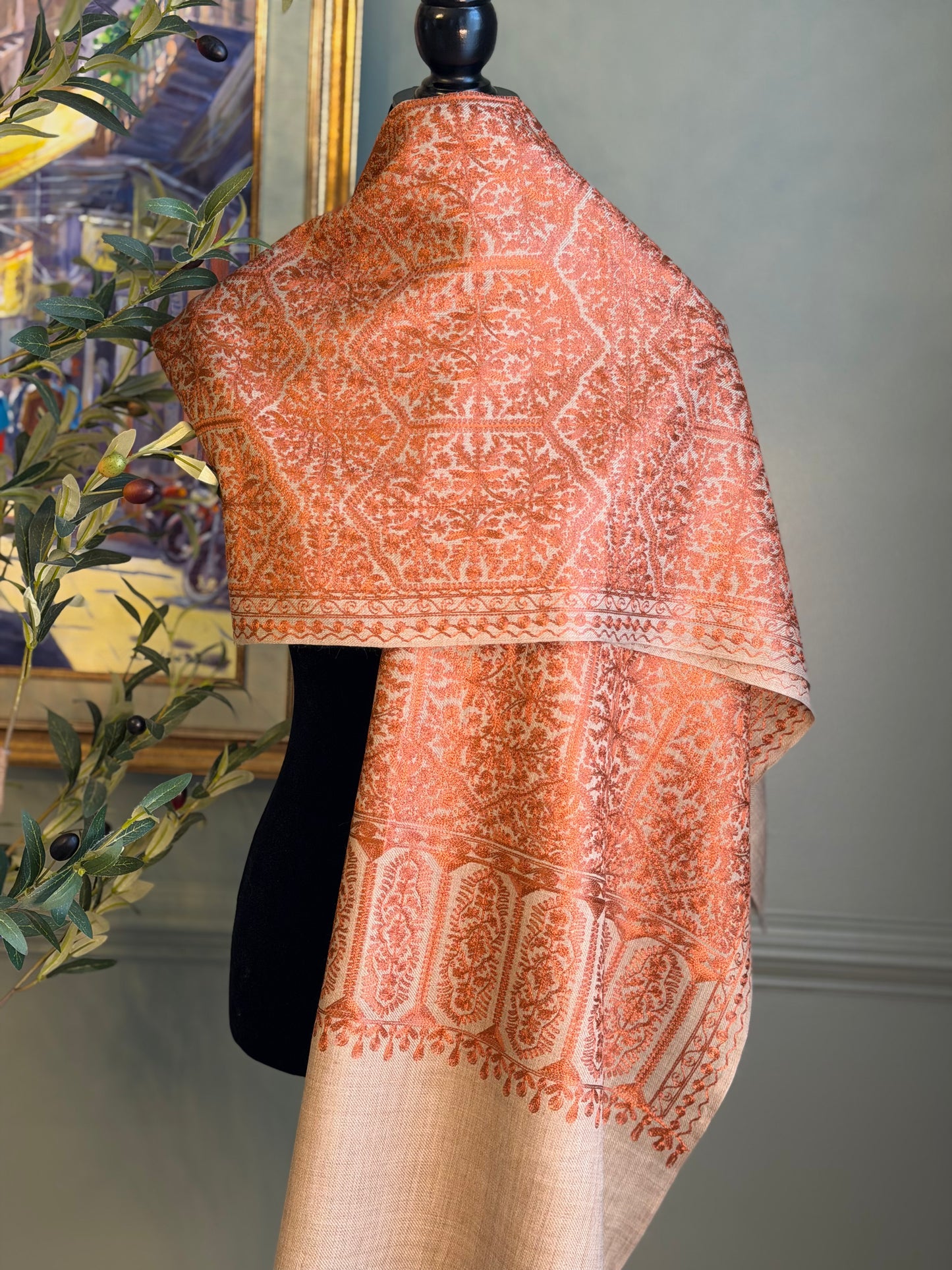 Threaded Grid(Stole)