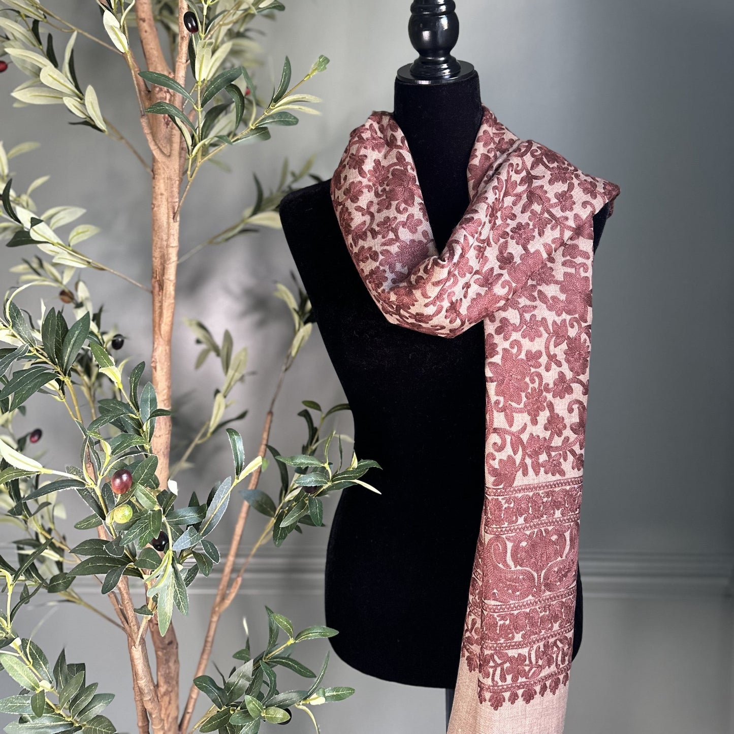 brown wrap elegance