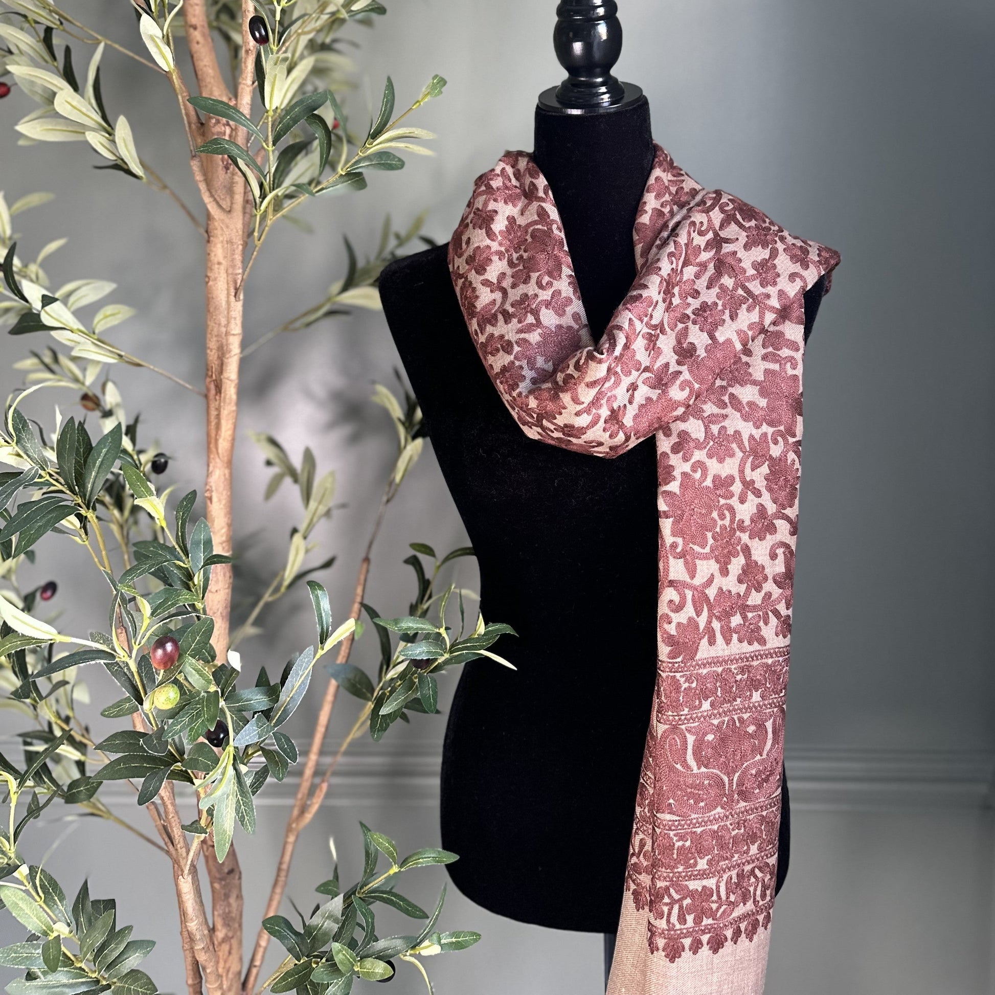 brown wrap elegance