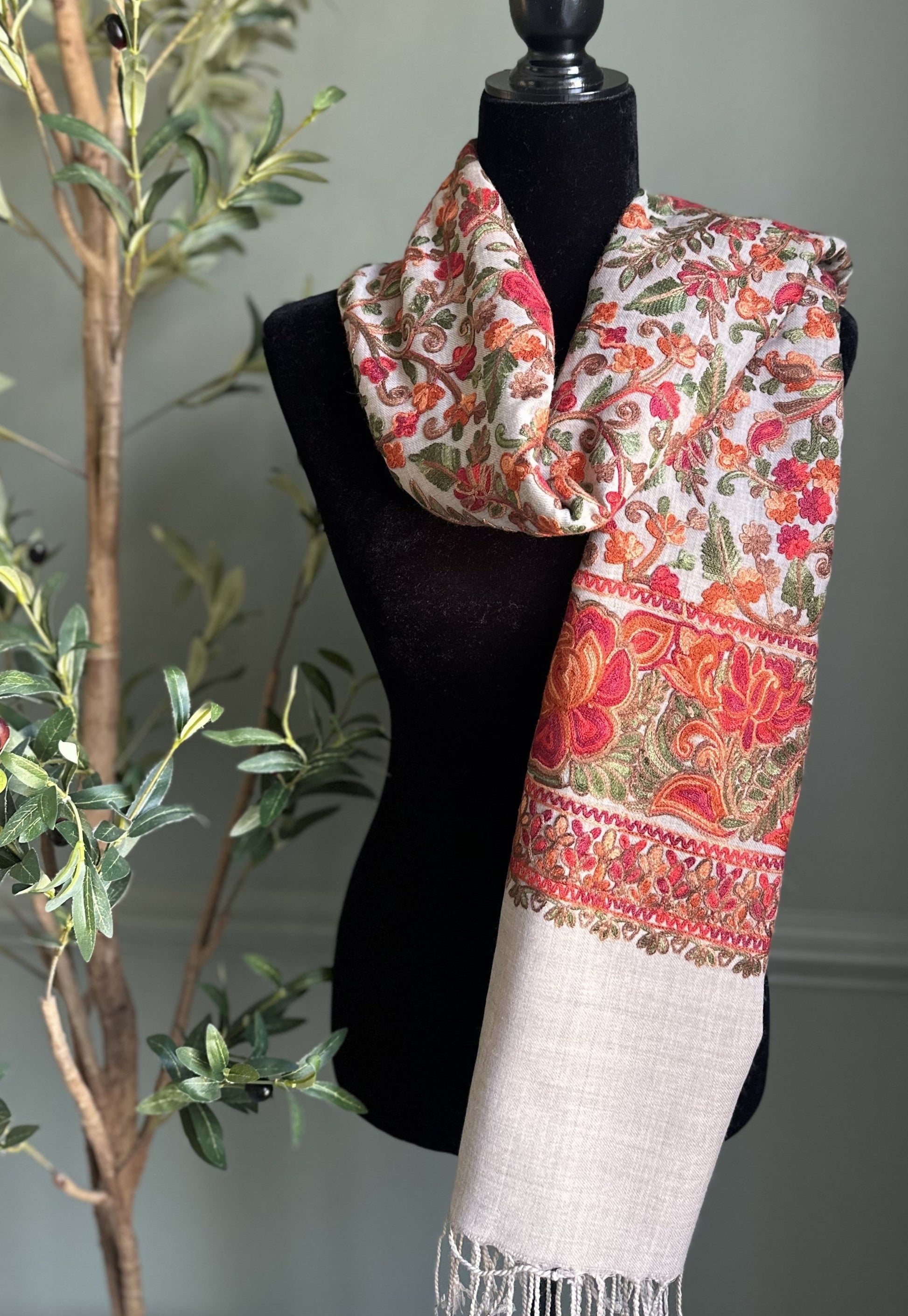 Shawl with Tassles
