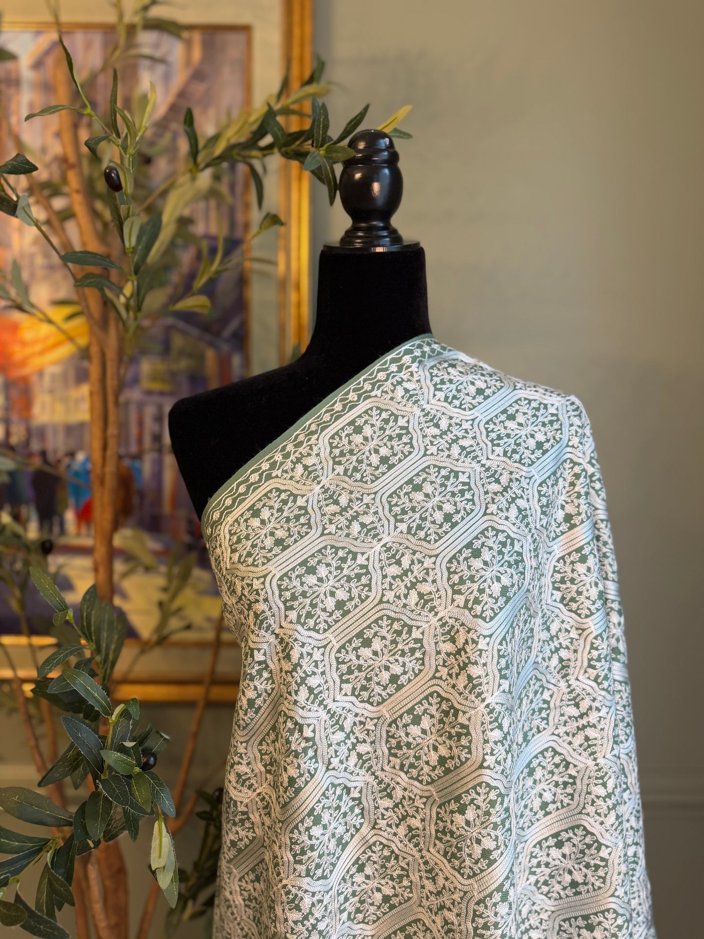 Threaded Grid(Stole)